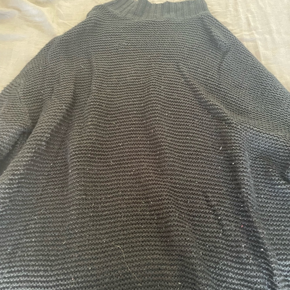 Oversized black sweater
